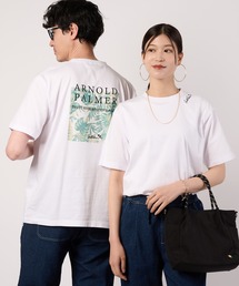 シェア リゾート柄 ボックスロゴ Tシャツ