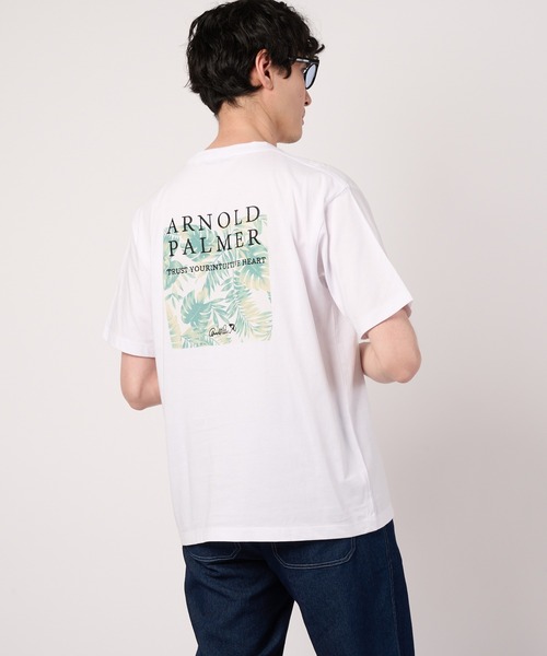 Arnold Palmer(アーノルドパーマー)の「シェア リゾート柄 ボックスロゴ Tシャツ(Tシャツ/カットソー・レディース・ホワイト系その他/ホワイト系その他2/ホワイト系その他4/ホワイト系その他3・LL/M/S/XS/L)」の9枚目の写真