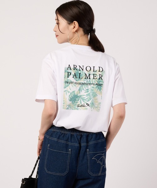 Arnold Palmer(アーノルドパーマー)の「シェア リゾート柄 ボックスロゴ Tシャツ(Tシャツ/カットソー・レディース・ホワイト系その他/ホワイト系その他2/ホワイト系その他4/ホワイト系その他3・LL/M/S/XS/L)」の8枚目の写真