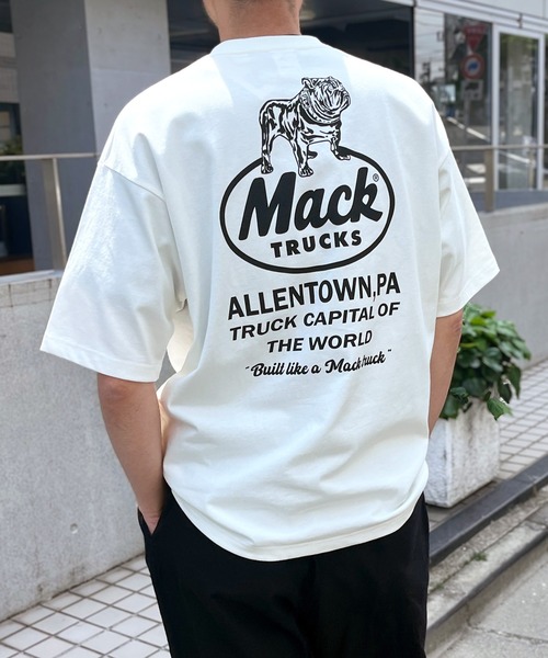 MACK TRUCKS（マックトラックス）の「【MACK TRUCKS】HEVYWEIGHT S/S TEE  8.1オンス  ヘビーウェイト 半袖 Tシャツ（Tシャツ/カットソー・メンズ・ネイビー/ブラック/ナチュラル・L/XL/M）」の2枚目の写真