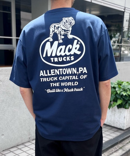MACK TRUCKS（マックトラックス）の「【MACK TRUCKS】HEVYWEIGHT S/S TEE  8.1オンス  ヘビーウェイト 半袖 Tシャツ（Tシャツ/カットソー・メンズ・ネイビー/ブラック/ナチュラル・L/XL/M）」の3枚目の写真