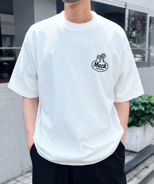MACK TRUCKS（マックトラックス）の「【MACK TRUCKS】HEVYWEIGHT S/S TEE  8.1オンス  ヘビーウェイト 半袖 Tシャツ（Tシャツ/カットソー・メンズ・ネイビー/ブラック/ナチュラル・L/XL/M）」の7枚目の写真