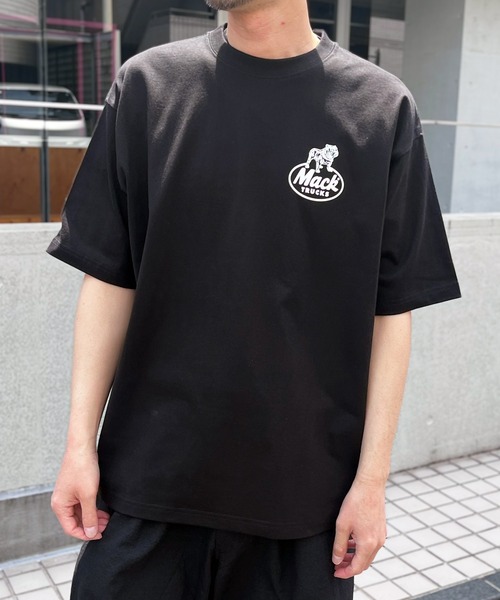MACK TRUCKS（マックトラックス）の「【MACK TRUCKS】HEVYWEIGHT S/S TEE  8.1オンス  ヘビーウェイト 半袖 Tシャツ（Tシャツ/カットソー・メンズ・ネイビー/ブラック/ナチュラル・L/XL/M）」の4枚目の写真