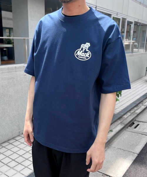 MACK TRUCKS（マックトラックス）の「【MACK TRUCKS】HEVYWEIGHT S/S TEE  8.1オンス  ヘビーウェイト 半袖 Tシャツ（Tシャツ/カットソー・メンズ・ネイビー/ブラック/ナチュラル・L/XL/M）」の11枚目の写真