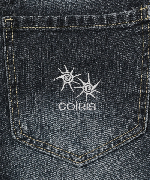 COIRIS（コイリス）の「ネーデンデニムワイドウォッシングパンツ (2カラー)（デニムパンツ・レディース・ブラック/ネイビー・MEDIUM/SMALL）」の5枚目の写真