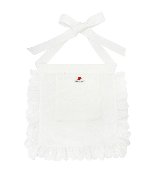 HONEY MI HONEY（ハニーミーハニー）の「cotton frill rose apron tote bag（トートバッグ・レディース・レッド/ピンク/ホワイト・FREE）」の3枚目の写真