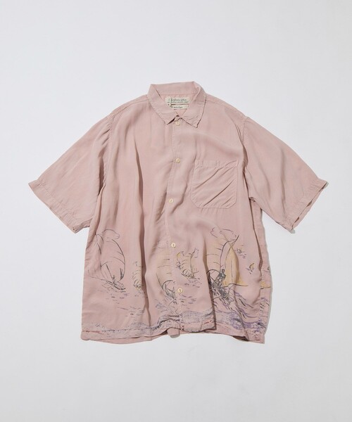 REMI RELIEF(レミレリーフ)の「【REMI RELIEF/レミレリーフ】レーヨンアロハシャツ(ヨット総柄)(シャツ/ブラウス・メンズ・ベージュ/オフホワイト/ピンク・S/M/L/XL)」の14枚目の写真