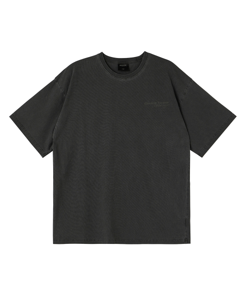 URBANAGE(アーバンエイジ)の「CONTROL TOWER ピグメントオーバー半袖ブラック(Tシャツ/カットソー・レディース・その他・MEDIUM)」の3枚目の写真