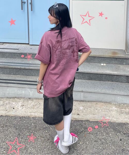 URBANAGE(アーバンエイジ)の「CONTROL TOWER ピグメントオーバー半袖ブラック(Tシャツ/カットソー・レディース・その他・MEDIUM)」の22枚目の写真
