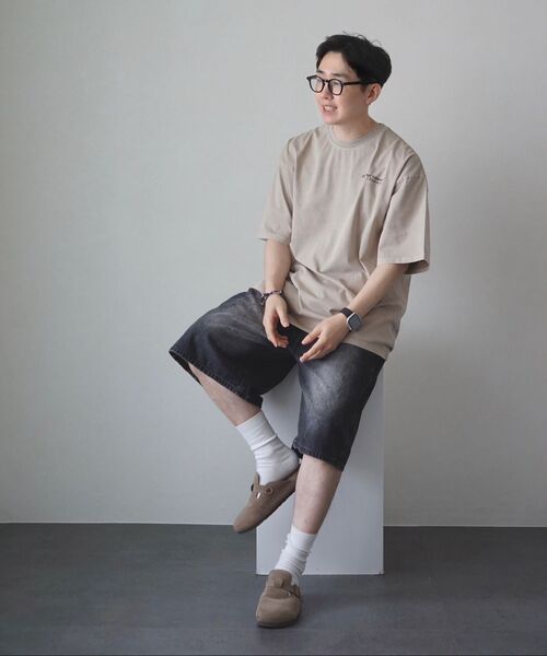 URBANAGE(アーバンエイジ)の「CONTROL TOWER ピグメントオーバー半袖ブラック(Tシャツ/カットソー・レディース・その他・MEDIUM)」の16枚目の写真
