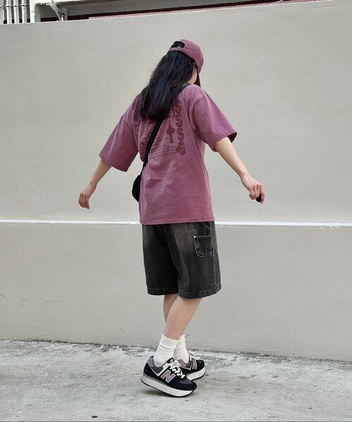 URBANAGE(アーバンエイジ)の「CONTROL TOWER ピグメントオーバー半袖ブラック(Tシャツ/カットソー・レディース・その他・MEDIUM)」の12枚目の写真