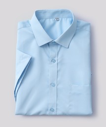 Cloudstyle（クラウドスタイル）の「【Cloudstyle】形態安定 ストライプ ボタンダウン 半袖 シャツ（ビジネスシャツ）」