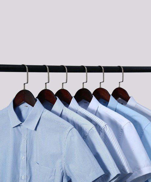 Cloudstyle(クラウドスタイル)の「【Cloudstyle】形態安定 ストライプ ボタンダウン 半袖 シャツ(ビジネスシャツ・メンズ・ホワイト/ホワイト系その他/ブルー系その他/ブルー/ブルー系その他2・MEDIUM/X-LARGE/LARGE/SMALL/XX-LARGE)」の6枚目の写真