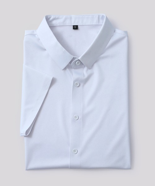 Cloudstyle(クラウドスタイル)の「【Cloudstyle】形態安定 ストライプ ボタンダウン 半袖 シャツ(ビジネスシャツ・メンズ・ホワイト/ホワイト系その他/ブルー系その他/ブルー/ブルー系その他2・MEDIUM/X-LARGE/LARGE/SMALL/XX-LARGE)」の11枚目の写真