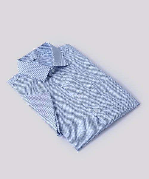 Cloudstyle(クラウドスタイル)の「【Cloudstyle】形態安定 ストライプ ボタンダウン 半袖 シャツ(ビジネスシャツ・メンズ・ホワイト/ホワイト系その他/ブルー系その他/ブルー/ブルー系その他2・MEDIUM/X-LARGE/LARGE/SMALL/XX-LARGE)」の12枚目の写真