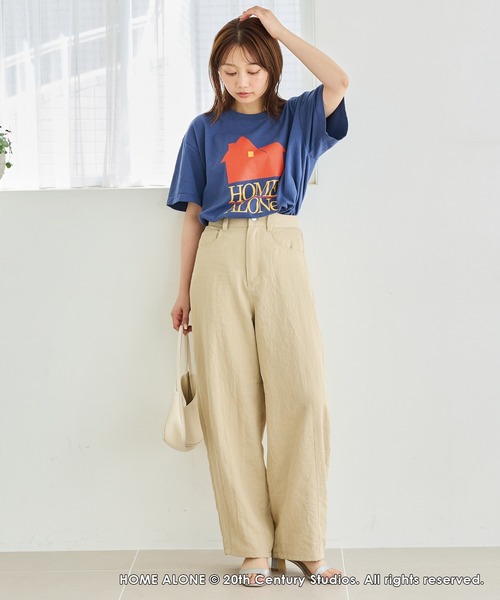 GOOD ROCK SPEED(グッドロックスピード)の「【GOOD ROCK SPEED】HOME ALONE|ホーム・アローン/プリントTシャツ(Tシャツ/カットソー・レディース・ネイビー・F)」の9枚目の写真