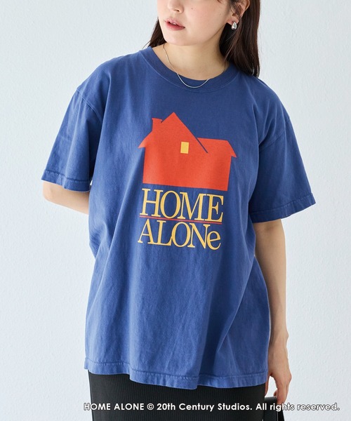 GOOD ROCK SPEED(グッドロックスピード)の「【GOOD ROCK SPEED】HOME ALONE|ホーム・アローン/プリントTシャツ(Tシャツ/カットソー・レディース・ネイビー・F)」の16枚目の写真