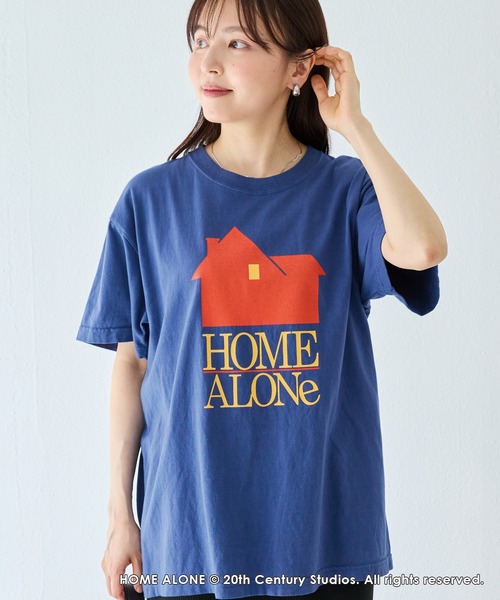 GOOD ROCK SPEED(グッドロックスピード)の「【GOOD ROCK SPEED】HOME ALONE|ホーム・アローン/プリントTシャツ(Tシャツ/カットソー・レディース・ネイビー・F)」の17枚目の写真