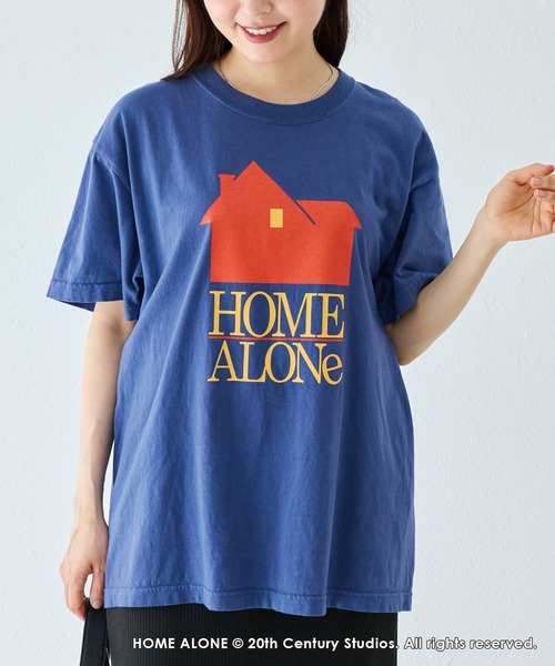 GOOD ROCK SPEED(グッドロックスピード)の「【GOOD ROCK SPEED】HOME ALONE|ホーム・アローン/プリントTシャツ(Tシャツ/カットソー・レディース・ネイビー・F)」の18枚目の写真
