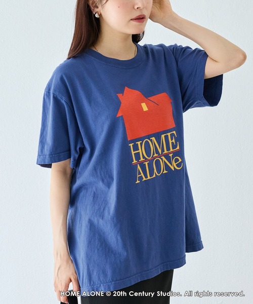 GOOD ROCK SPEED(グッドロックスピード)の「【GOOD ROCK SPEED】HOME ALONE|ホーム・アローン/プリントTシャツ(Tシャツ/カットソー・レディース・ネイビー・F)」の20枚目の写真