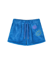 Fleece band shorts_blue