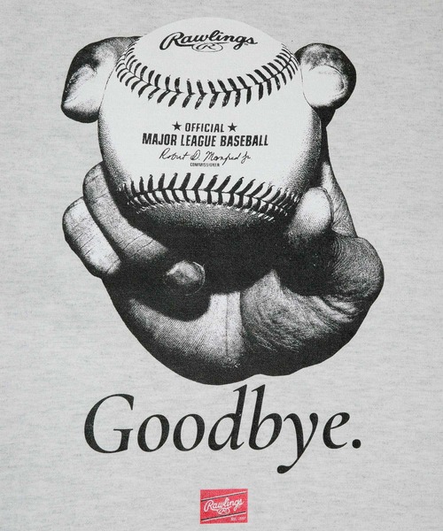 Mag.(マグ)の「【Rawlings/ローリングス】GOOD BYE FORK T / グッバイフォークT(Tシャツ/カットソー・メンズ・ブラック/ホワイト/ライトグレー・X-LARGE/LARGE/MEDIUM)」の12枚目の写真