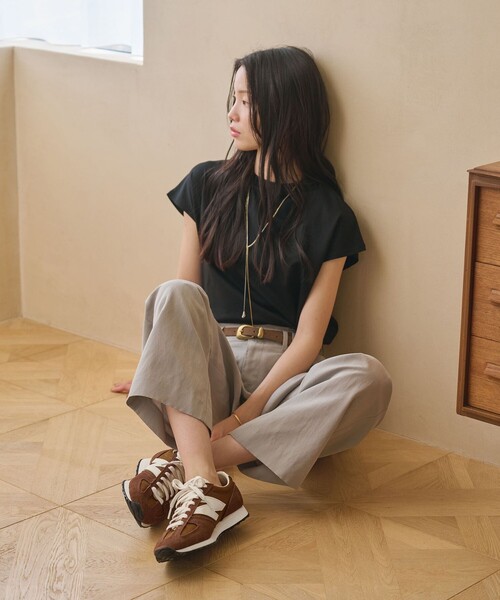 NEW BALANCE(ニューバランス)の「<New Balance>U471 スニーカー(スニーカー・レディース・クリーム/ブラウン・22.5cm/23cm/23.5cm/24cm/24.5cm/25cm)」の7枚目の写真
