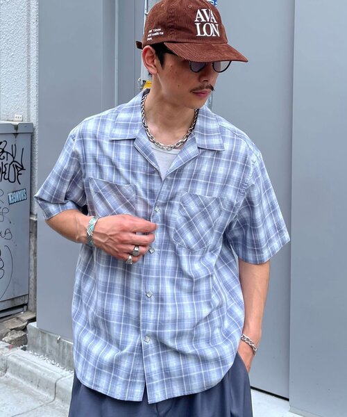 CIAOPANIC（チャオパニック）の「スタッズボタンオンブレチェックシャツ（シャツ/ブラウス・メンズ・ブラック/サックスブルー・LARGE/MEDIUM）」の10枚目の写真