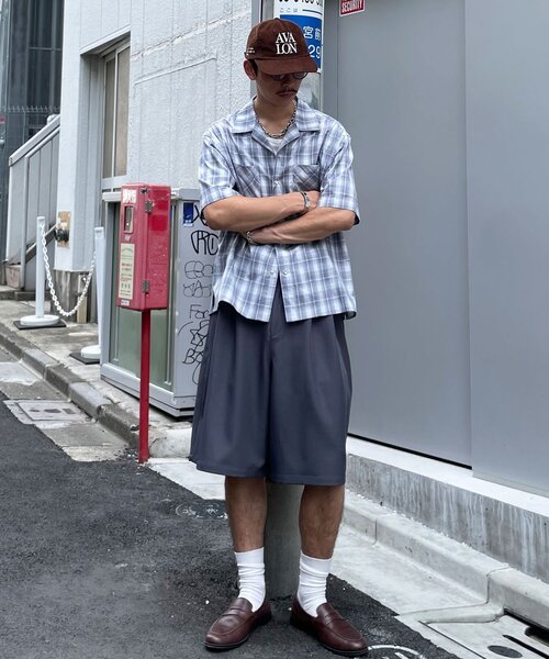 CIAOPANIC（チャオパニック）の「スタッズボタンオンブレチェックシャツ（シャツ/ブラウス・メンズ・ブラック/サックスブルー・LARGE/MEDIUM）」の13枚目の写真