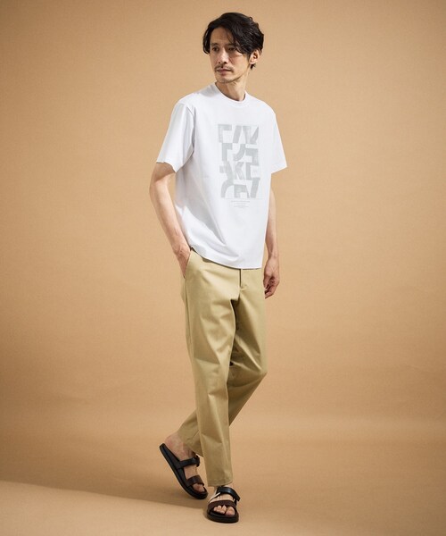 TAKEO KIKUCHI(タケオキクチ)の「パズル柄Tシャツ(Tシャツ/カットソー・メンズ・ホワイト/ライトグレー/レンガ・03/02/04)」の8枚目の写真