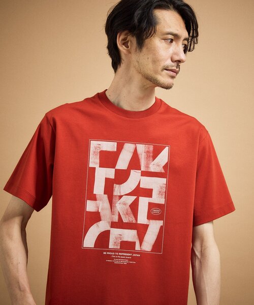 TAKEO KIKUCHI(タケオキクチ)の「パズル柄Tシャツ(Tシャツ/カットソー・メンズ・ホワイト/ライトグレー/レンガ・03/02/04)」の14枚目の写真