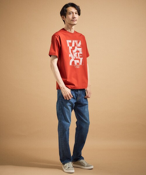 TAKEO KIKUCHI(タケオキクチ)の「パズル柄Tシャツ(Tシャツ/カットソー・メンズ・ホワイト/ライトグレー/レンガ・03/02/04)」の16枚目の写真