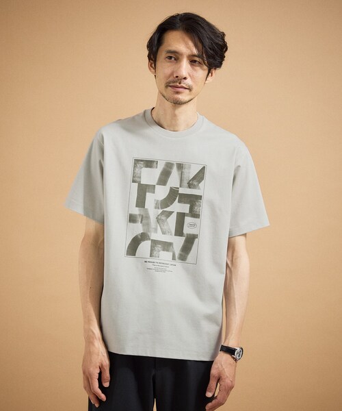 TAKEO KIKUCHI(タケオキクチ)の「パズル柄Tシャツ(Tシャツ/カットソー・メンズ・ホワイト/ライトグレー/レンガ・03/02/04)」の18枚目の写真