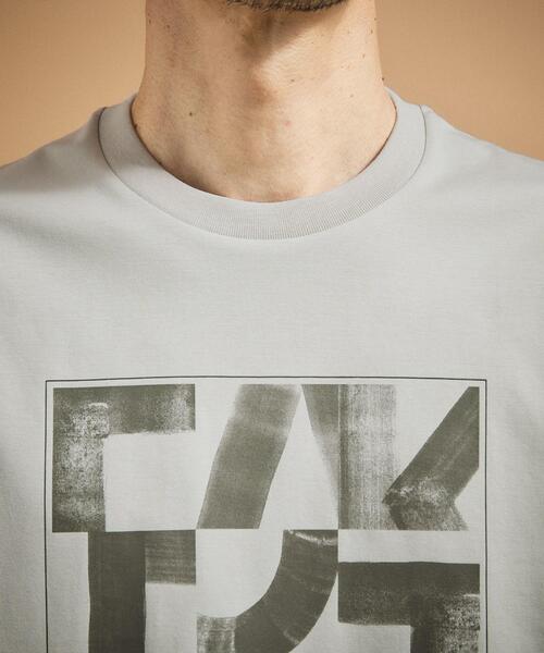 TAKEO KIKUCHI(タケオキクチ)の「パズル柄Tシャツ(Tシャツ/カットソー・メンズ・ホワイト/ライトグレー/レンガ・03/02/04)」の21枚目の写真