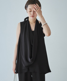 plage | dull satin scarf set タンク(タンクトップ)