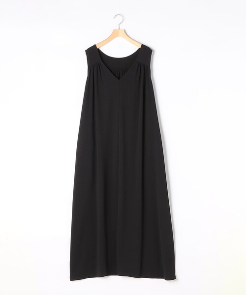 NOLLEY’S（ノーリーズ）の「《接触冷感/防シワ/UVカット》多機能ジョーゼット2WAYイージーワンピース（ワンピース・レディース・カーキ/ブラック・1/2）」の16枚目の写真