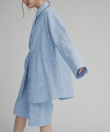 チェック サッカー ボウタイ シャツ / Checkered Bow Tie Shirt