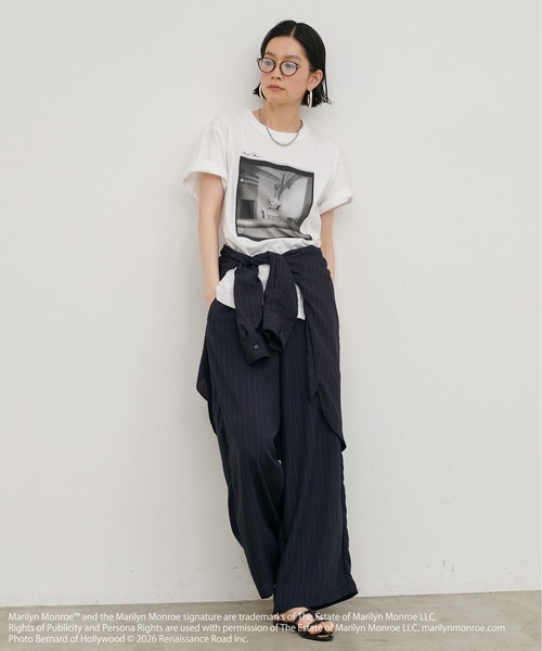 LARUTA（ラルータ）の「【LARUTA】Marilyn Monroe / グラフィックTee（Tシャツ/カットソー・レディース・オフホワイト・FREE）」の5枚目の写真