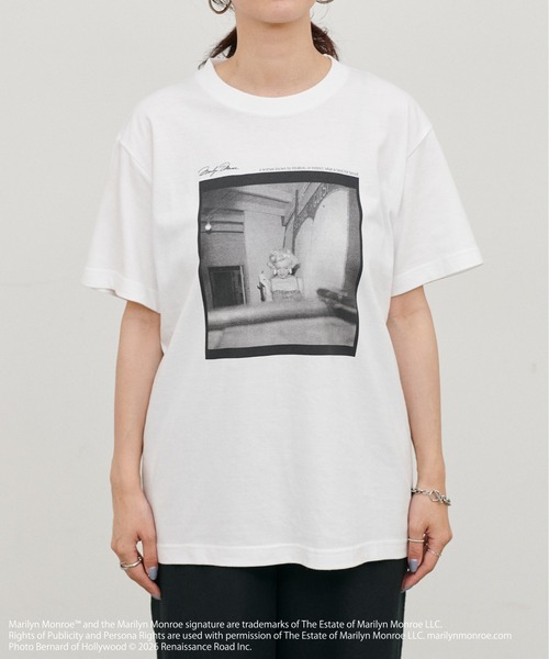 LARUTA（ラルータ）の「【LARUTA】Marilyn Monroe / グラフィックTee（Tシャツ/カットソー・レディース・オフホワイト・FREE）」の6枚目の写真