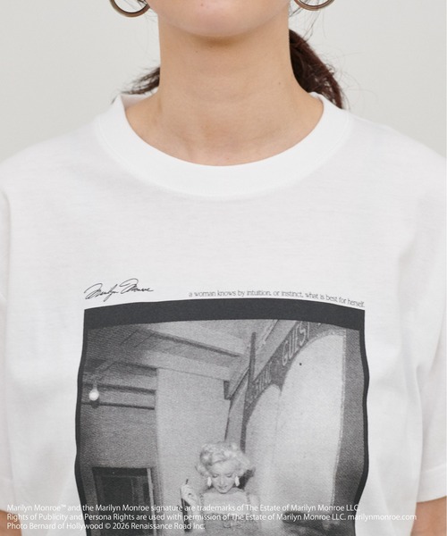 LARUTA（ラルータ）の「【LARUTA】Marilyn Monroe / グラフィックTee（Tシャツ/カットソー・レディース・オフホワイト・FREE）」の9枚目の写真