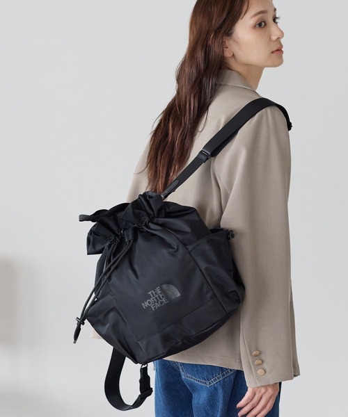 THE NORTH FACE(ザノースフェイス)の「【THE NORTH FACE/ザ・ノースフェイス】5WAY 巾着ショルダーバッグ/リュック/バックパック/W LIGHT BONNEY PACK/ユニセックス(バックパック/リュック・レディース・ホワイト/ブラック・FREE)」の19枚目の写真