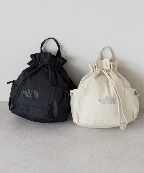 THE NORTH FACE(ザノースフェイス)の「【THE NORTH FACE/ザ・ノースフェイス】5WAY 巾着ショルダーバッグ/リュック/バックパック/W LIGHT BONNEY PACK/ユニセックス(バックパック/リュック・レディース・ホワイト/ブラック・FREE)」の11枚目の写真