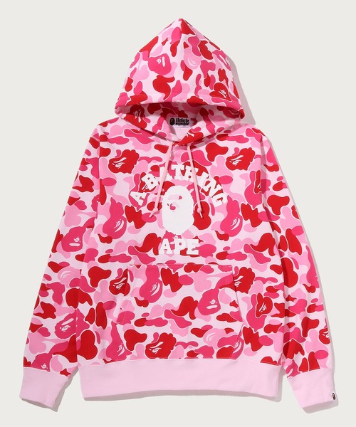 A BATHING APE(アベイシングエイプ)の「ABC CAMO COLLEGE PULLOVER HOODIE(パーカー・メンズ・グリーン/ピンク/ブルー・SMALL/MEDIUM/X-LARGE/XX-LARGE/LARGE)」の3枚目の写真