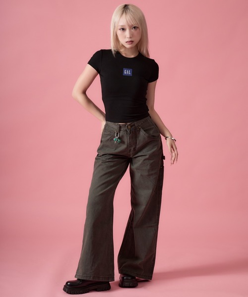 mindseeker girls(マインドシーカーガールズ)の「Box Ribbed Mini T-Shirt / ボックスリブミニTシャツ(Tシャツ/カットソー・レディース・グレー/ブラック/ネイビー・FREE)」の10枚目の写真