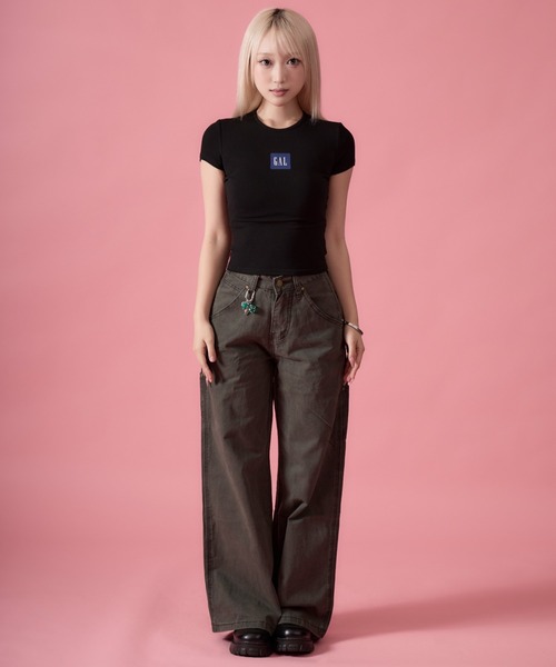 mindseeker girls(マインドシーカーガールズ)の「Box Ribbed Mini T-Shirt / ボックスリブミニTシャツ(Tシャツ/カットソー・レディース・グレー/ブラック/ネイビー・FREE)」の9枚目の写真