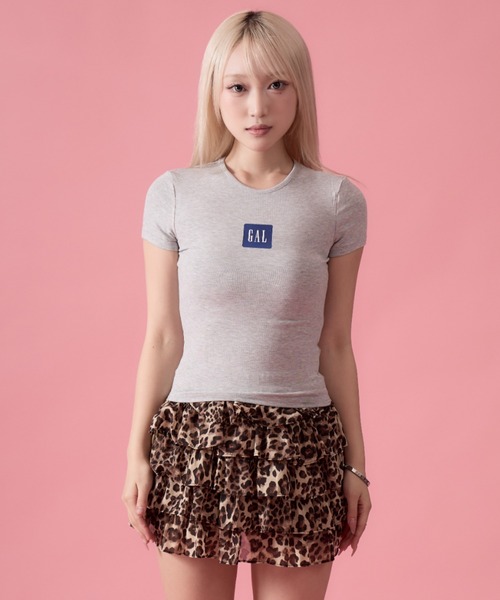 mindseeker girls(マインドシーカーガールズ)の「Box Ribbed Mini T-Shirt / ボックスリブミニTシャツ(Tシャツ/カットソー・レディース・グレー/ブラック/ネイビー・FREE)」の12枚目の写真
