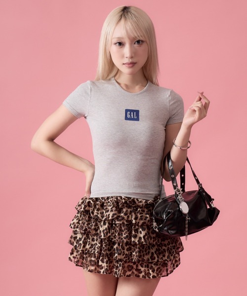 mindseeker girls(マインドシーカーガールズ)の「Box Ribbed Mini T-Shirt / ボックスリブミニTシャツ(Tシャツ/カットソー・レディース・グレー/ブラック/ネイビー・FREE)」の13枚目の写真