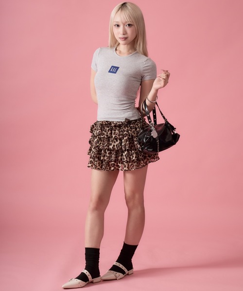 mindseeker girls(マインドシーカーガールズ)の「Box Ribbed Mini T-Shirt / ボックスリブミニTシャツ(Tシャツ/カットソー・レディース・グレー/ブラック/ネイビー・FREE)」の16枚目の写真