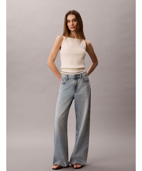 Calvin Klein(カルバン・クライン)の「ニット - ケーブルニットタンクトップ(ニット/セーター・レディース・ホワイト系その他7・S)」の5枚目の写真
