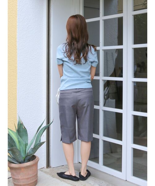 Ungrid(アングリッド)の「リボンデザインハーフスリーブTee(Tシャツ/カットソー・レディース・オフホワイト/チャコールグレー/ブルー・FREE)」の20枚目の写真